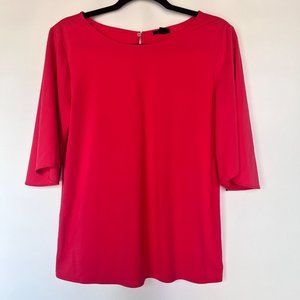 Ann Taylor Factory Women Bell Short Sleeve Blouse Top Size M